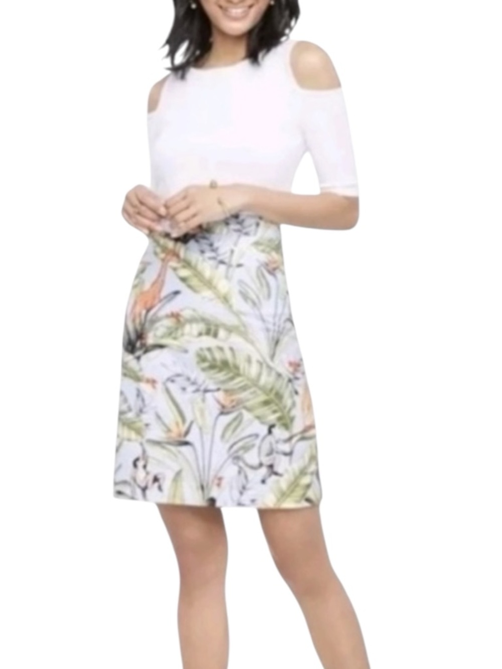 ANN TAYLOR Tropical Print Monkey & Giraffe Skirt in Blue/Green Size 2 — SWEET! - Picture 11 of 11